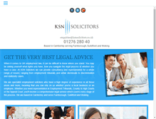 Tablet Screenshot of ksnsolicitors.co.uk